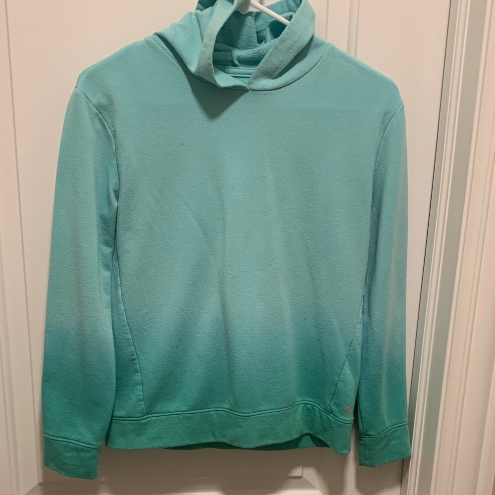 Xersion Stylish Girl’s Teal Cowl Neck Sweater. Size:L14. Used in good condition.